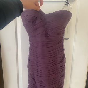 Monique Lhuillier lavender mermaid style dress